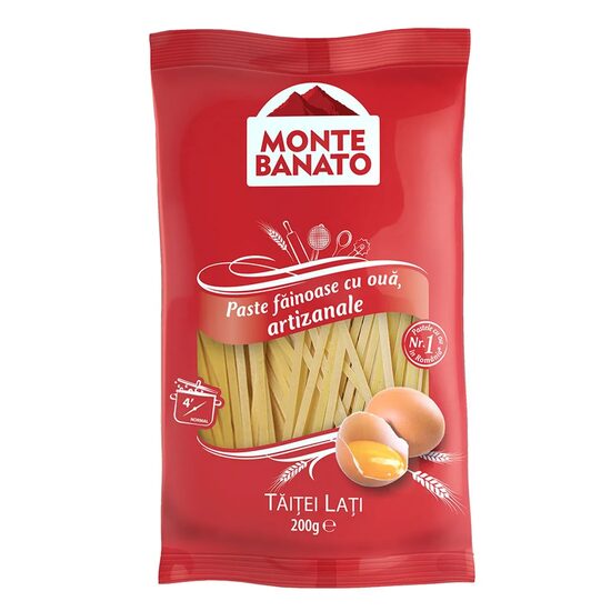 Paste fainoase cu ou Taitei lati Monte Banato, artizanale, 200 g