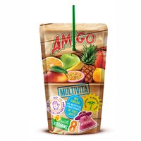 Bautura racoritoare cu pai Amigo Multivitamin Juice 200 ml 