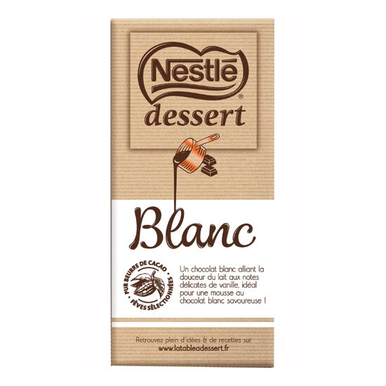 Ciocolata alba Nestle Dessert Blanc, 170g