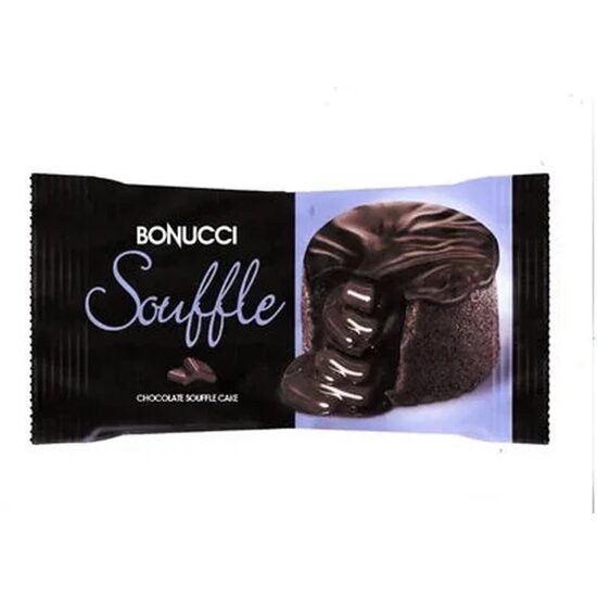 Prajitura de Cacao cu Glazura si Crema de Cacao, 50 g, Bonucci Souffle, 24 buc.