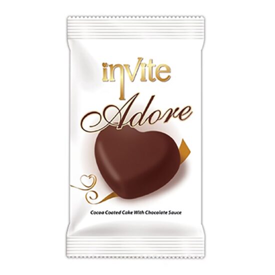 Prajitura Adore cu Crema de Cacao, 50 g, Invite, 24 buc.