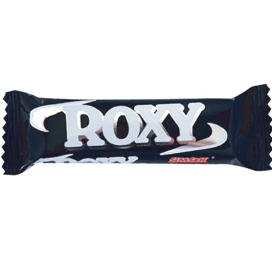 ŞİMŞEK Roxy Batoncu Biscuiți cu caramel, nuga și strat de ciocolată cu lapte – 22g x 24
