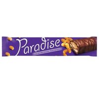 Baton Paradise cu Caramel, Nugă și Alune 22 g, 24 buc.
