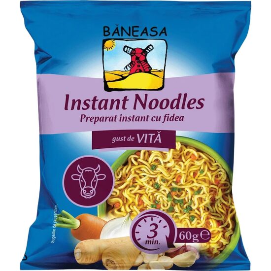 Băneasa Instant Noodles cu Vită 60 g