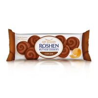 Biscuiți cu unt și cacao Roshen, 140 g