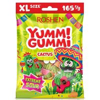 Jeleuri acrisoare in forma cactus Roshen Yummi Gummi, 165g