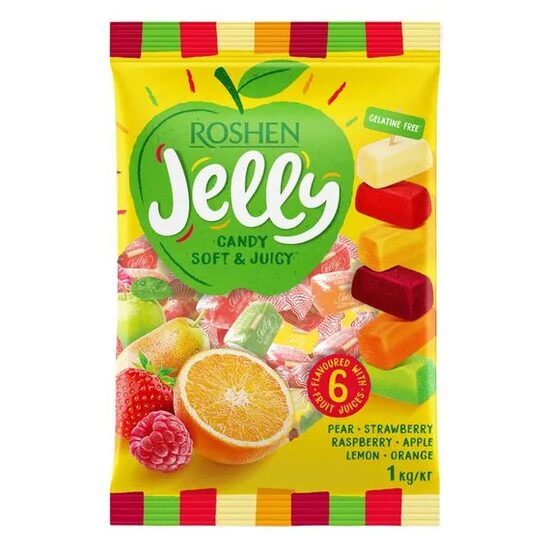 Mix de Jeleuri Roshen Jelly, 200g, Gust de Fructe