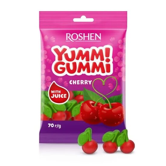 Roshen Yummi Gummi Jeleuri Cirese 70g