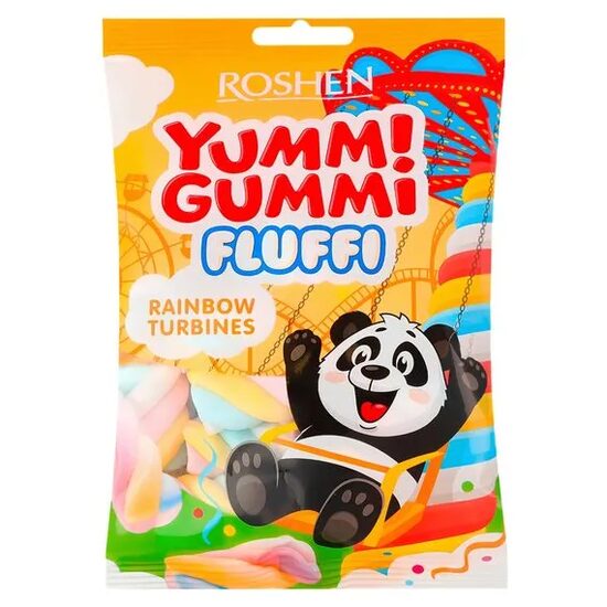 Roshen Yummi Gummi Fluffi Rainbow Turbines 65 g
