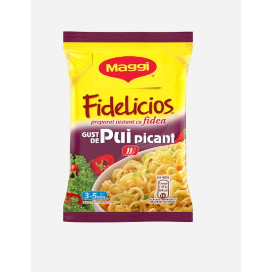 MAGGI Fidelicios cu gust de pui picant, pachet, 59.2 g