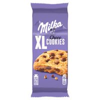 Biscuiti cu bucati de ciocolata cu lapte, Milka Choco Cookies XL, 184 g