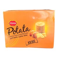 Pran Potato Cheese Flavoured Biscuit 12 x 50 g – Biscuiți Crocanți cu Aromă de Cartofi și Brânză