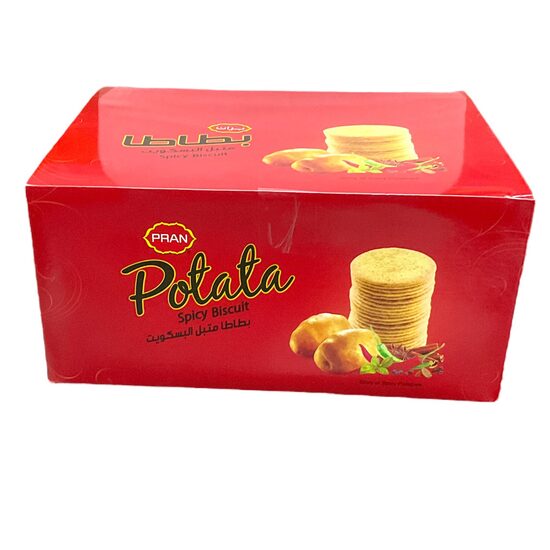Pran Potato Spicy Flavoured Biscuit 12 x 50 g
