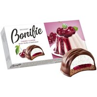 Desert glazurat cu aroma de cirese SvitKonti Bonifie, 232 g