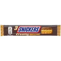 Baton ciocolata pasta arahide si caramel arahide Snickers Creamy Peanut, 54,75g