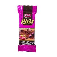 Ciocolata cu crema de capsuni Rixos, 50g