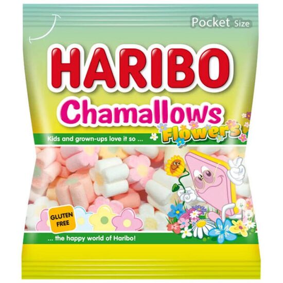 Jeleuri cu bezea Haribo Chamallows Flowers 90g