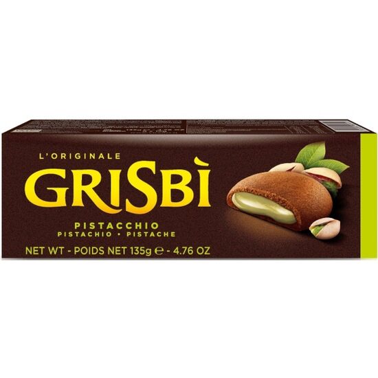 Biscuiti Grisbi cu crema de fistic, 135g