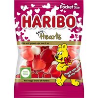 Jeleuri Haribo Love Hearts, 80g, multicolor