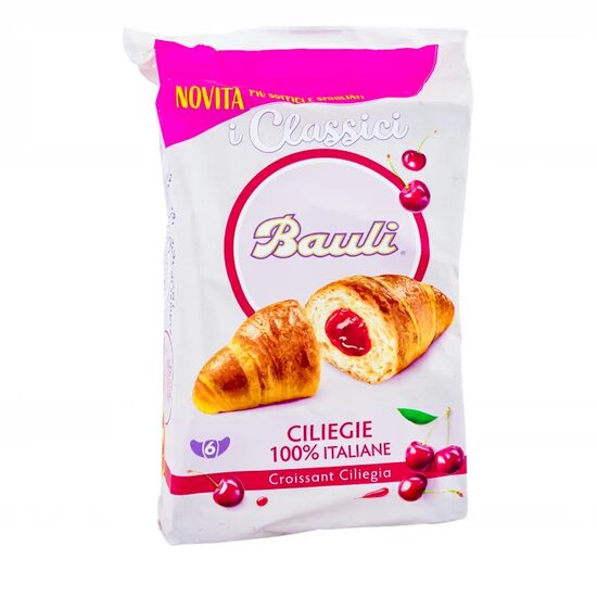 Croissant cu umplutura de cirese Bauli 50g, 10 buc.