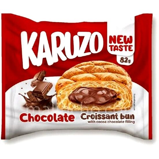 Karuzo Croissant Cream Choco 82 g – croissant cu cremă de ciocolată