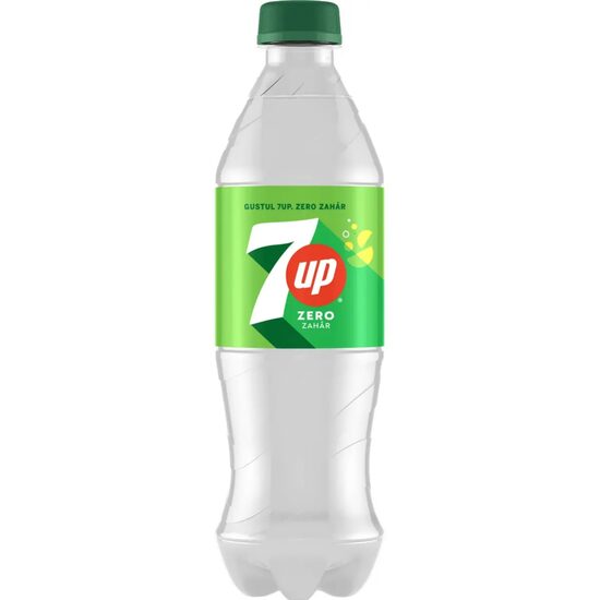 Băutură răcoritoare carbogazoasă 7UP Lemon Lime Zero Zahăr 0.5L PET SGR