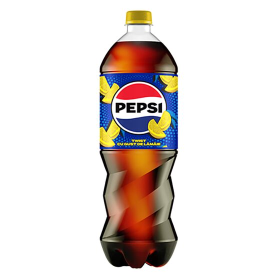 Bautura carbogazoasa Pepsi Twist Cola cu lamaie,1.25 L, SGR