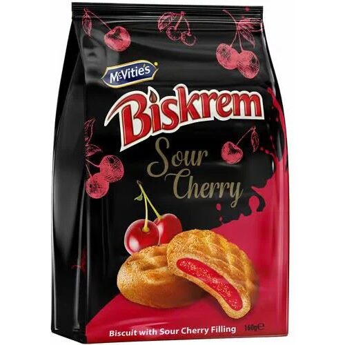 Biskrem Biscuiți cu Cremă de Vișine 160g