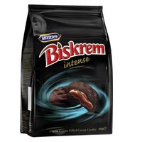 Biskrem Intense Biscuiți cu Cremă de ciocolata neagra, 160g