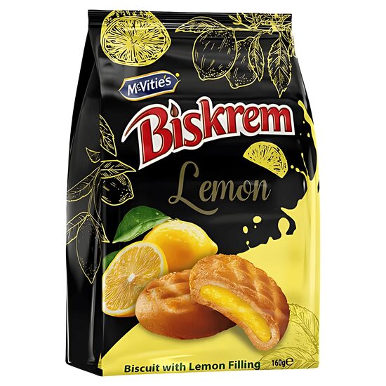 Biskrem Biscuiți cu Cremă de Lămâie 160g