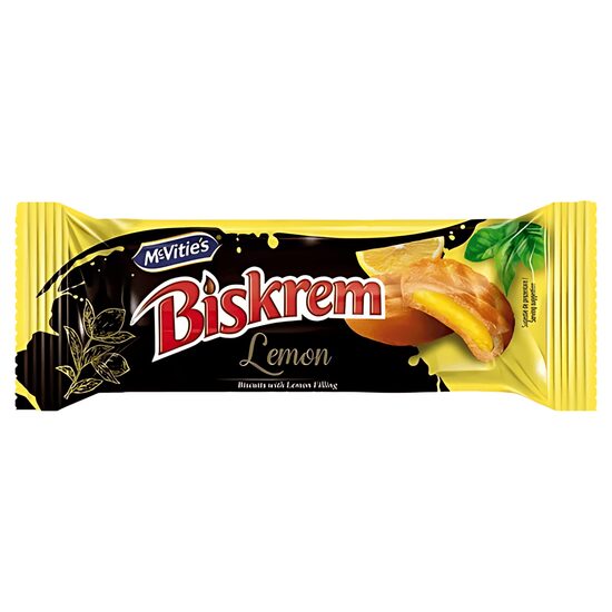 Biskrem Biscuiți cu Cremă de Lămâie 80g