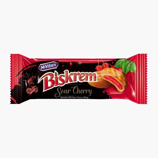 Biskrem Biscuiți cu Cremă de Vișine 80g