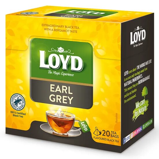 Loyd Earl Grey – Ceai negru Earl Grey, 20 plicuri