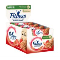 Baton de cereale Nestle Fitness cu capsuni, 16x23.5g
