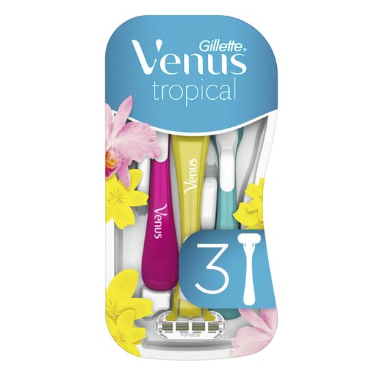 Aparate de ras de unica folosinta Gillette Venus Tropical, 3 buc