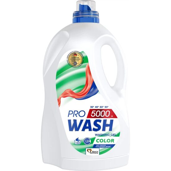 Detergent lichid Pro Wash Color 5 l, 143 spalari