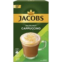 Jacobs Cappuccino hazelnut plicuri 8x17,8g, cafea instant
