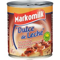 Lapte condensat caramelizat Markomilk Dulce de Leche, 397 g