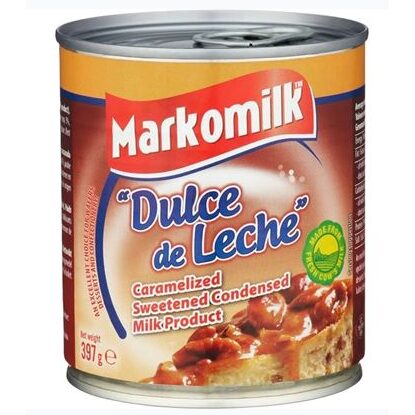 Lapte condensat caramelizat Markomilk Dulce de Leche, 397 g