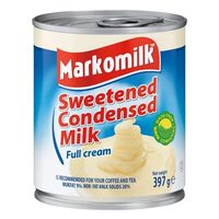 Lapte condensat Markomilk, 8% grasime, indulcit, 397 g