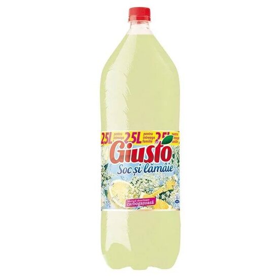 Bautura racoritoare carbogazoasa Giusto Soc si Lamaie 2.5L, SGR