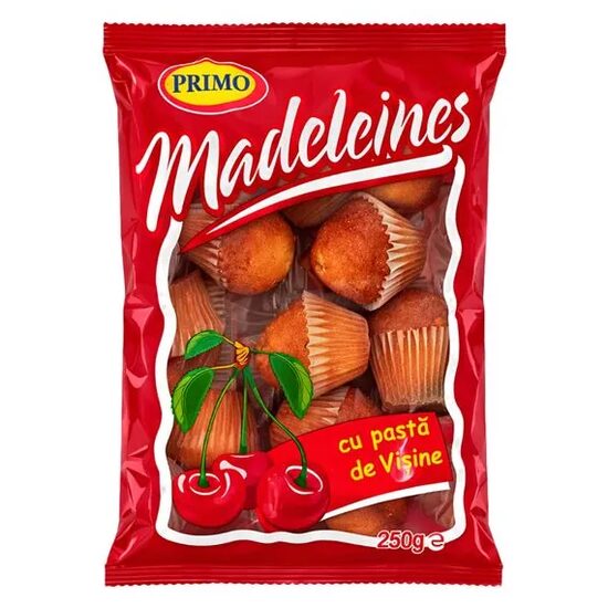 Briose cu jeleu de visine Magic Madeleines, Primo, 250g