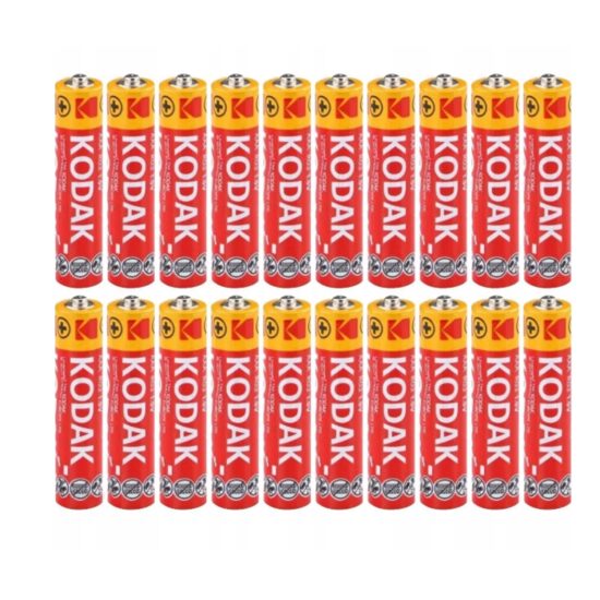 Baterii Kodak R6 AA Super Heavy Duty, set 20 bucati, 1,5V, 1050 mAh