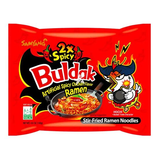 Buldak 2X Hot Chicken – Ramen Coreean Extra Picant, 140 g