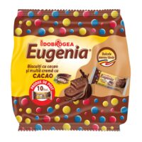 Biscuiți Eugenia Dobrogea cu multă cremă de cacao, 36 g, 10 bucăți