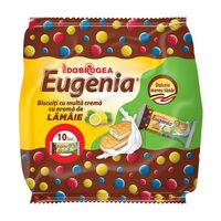 Biscuiți Eugenia Dobrogea cu cremă de lămâie, 36 g, 10 bucăți