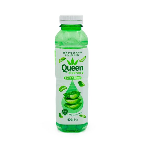 Bautura necarbogazoasa cu aloe vera Queen Pure Nature, 0.5 l, SGR