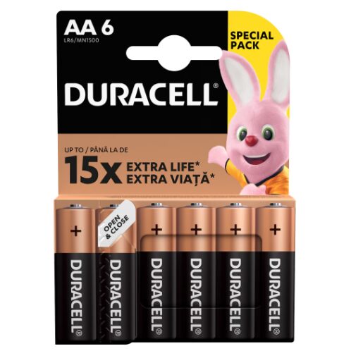 DURACELL Baterii Basic AA K6 R3 (6 buc.)