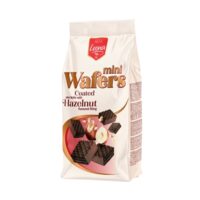 LEONA mini napolitane cu crema de alune si glazura de ciocolata, 150g