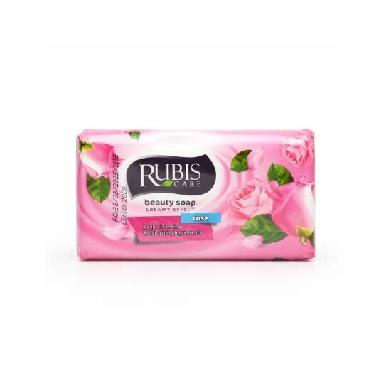 Sapun Solid Rubis, Aroma de Trandafir, 150 g, Roz